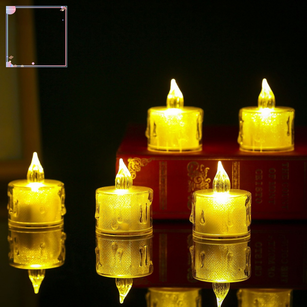 Bộ 24 Đèn LED Hình Nến Trang Trí Đẹp Mắt