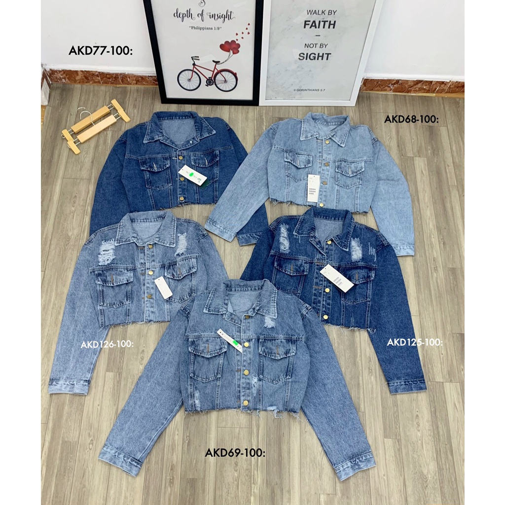 Áo khoác jeans lửng bigsize