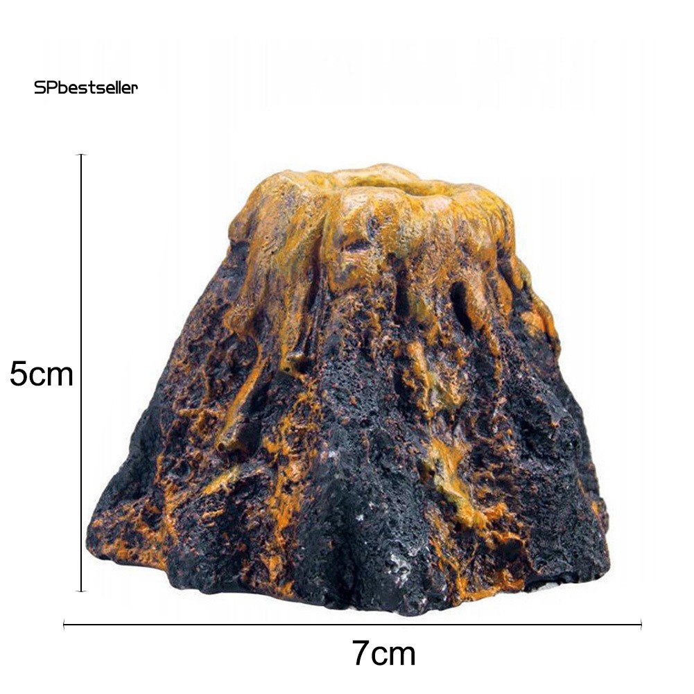 Mô hình đá trang trí bể cá hình núi lửa