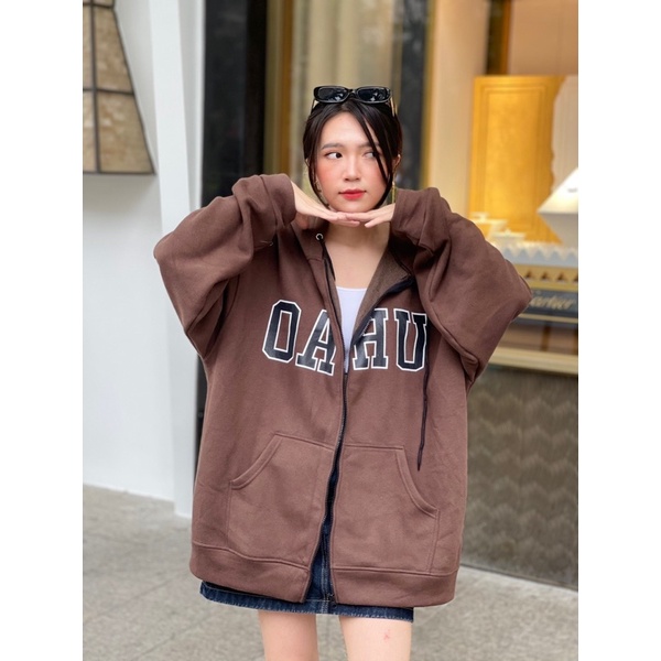 Áo Khoác Nỉ Bông OAHU JACKET Unisex Nam Nữ (Ảnh thật/Có sẵn) | BigBuy360 - bigbuy360.vn