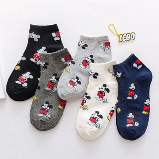 Vớ cotton nữ cổ thấp họa tiết chuột Mickey - SONO29