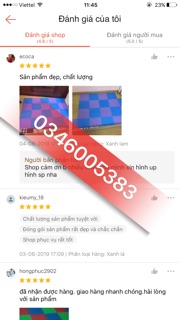 Thảm Xốp Âu Lạc 32 x 32 cm bộ 10 miếng ghép