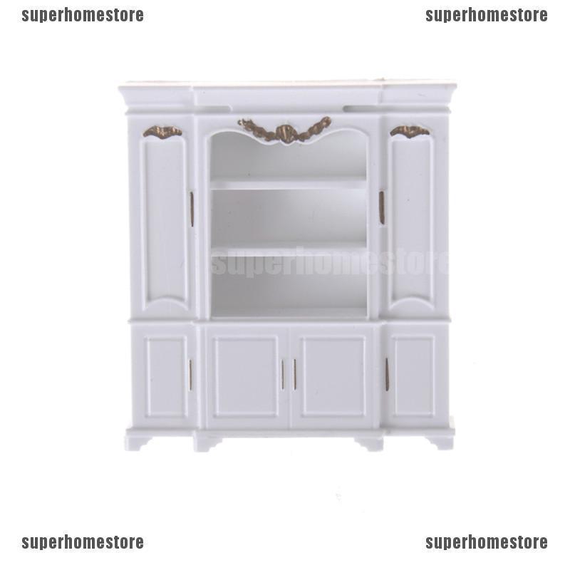 Mô Hình Kệ Sách / Nội Thất Màu Vàng Dùng Trang Trí Nhà Búp Bê