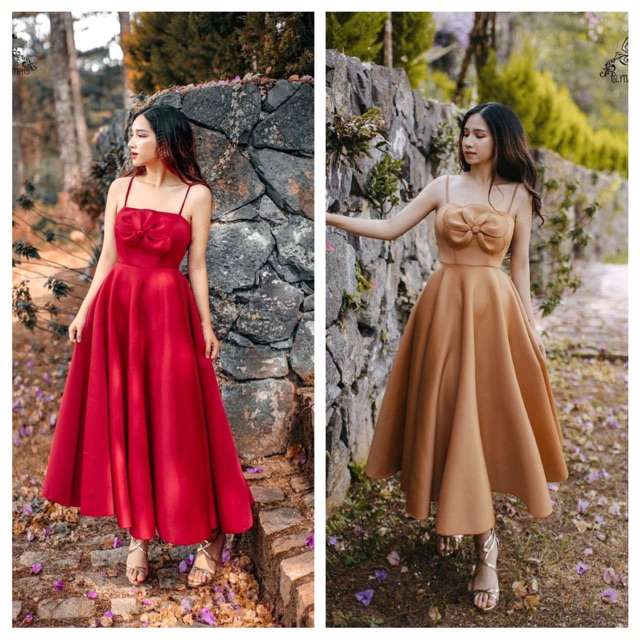 Đầm xoè 2 dây