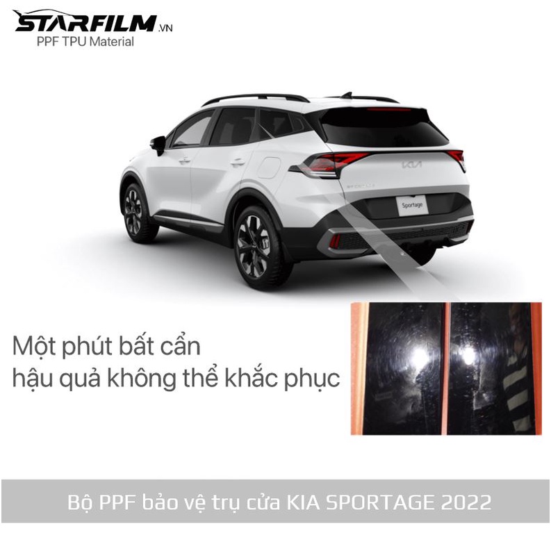 KIA SPORTAGE 2022 Bộ PPF bảo vệ chống xước trụ bóng STARFILM