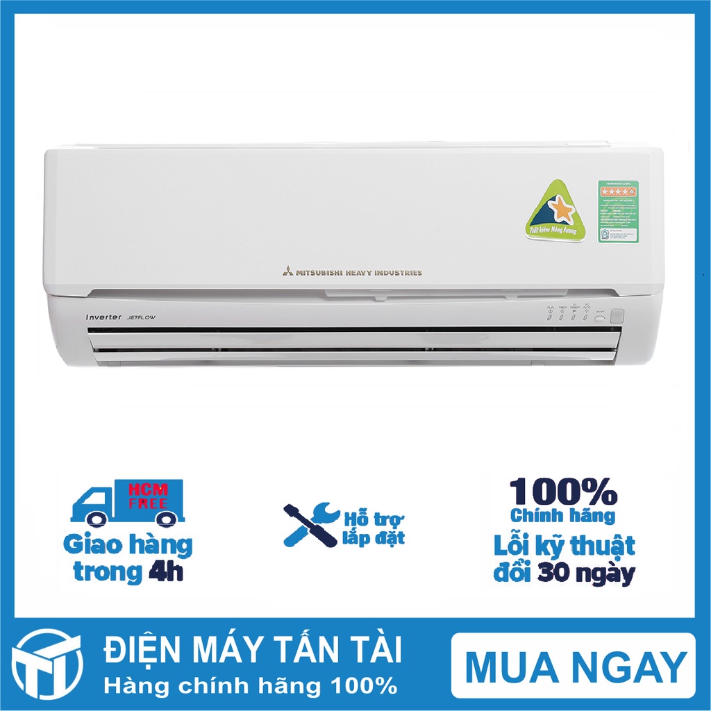 Máy lạnh Mitsubishi Heavy Inverter 1.5 HP SRK13YL-S5 - lắp ráp Thái Lan, Giao miễn phí HCM