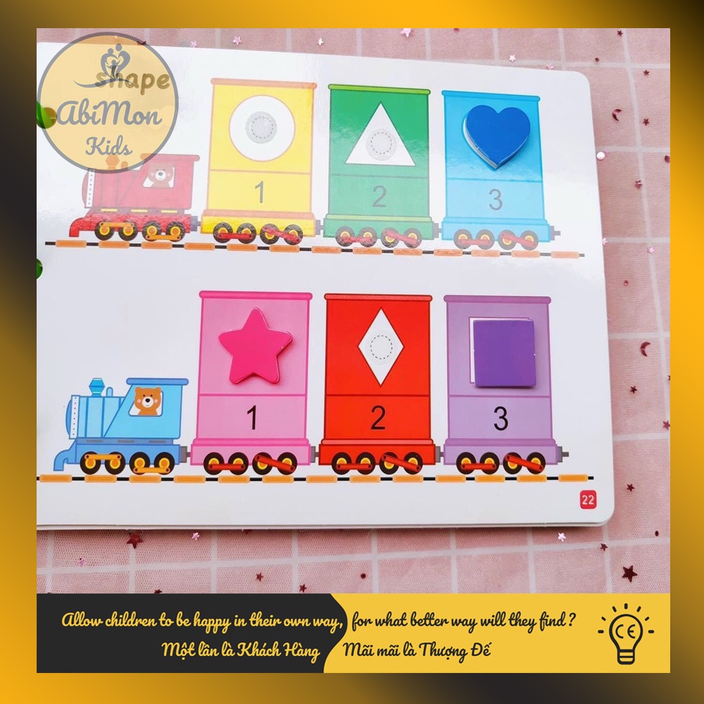 Đồ Chơi - Học Liệu Bóc Dán Cho Bé (17 chủ đề - dùng nhiều lần) ☘️ Montessori ✨ Đồ chơi Giáo Dục - An toàn - Thông minh