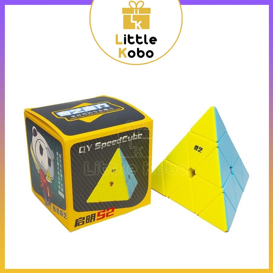 Rubik QiYi Pyraminx QiMing A/ QiMing S2 Viền Đen Stickerless Rubic Tam Giác Kim Tự Tháp Đồ Chơi Trí Tuệ