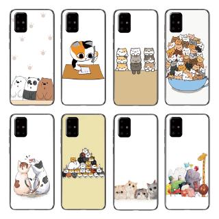Ốp điện thoại TPU hình gấu cho Samsung Galaxy A91/A81/A71/A51/A21/A01 / Note 10 Lite/S10 Lite