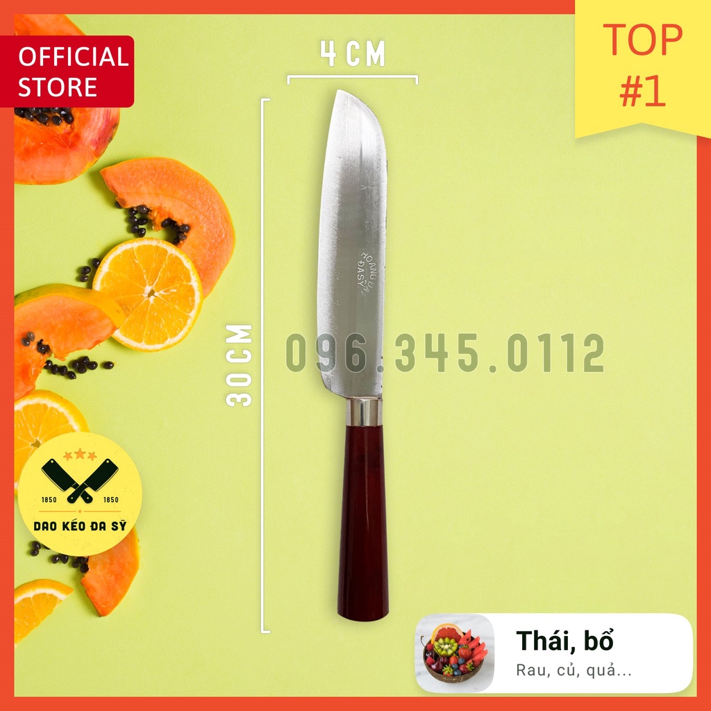 Dao thái thịt, gọt hoa quả - Dao Đa Sỹ - thép Nhật trắng không gỉ
