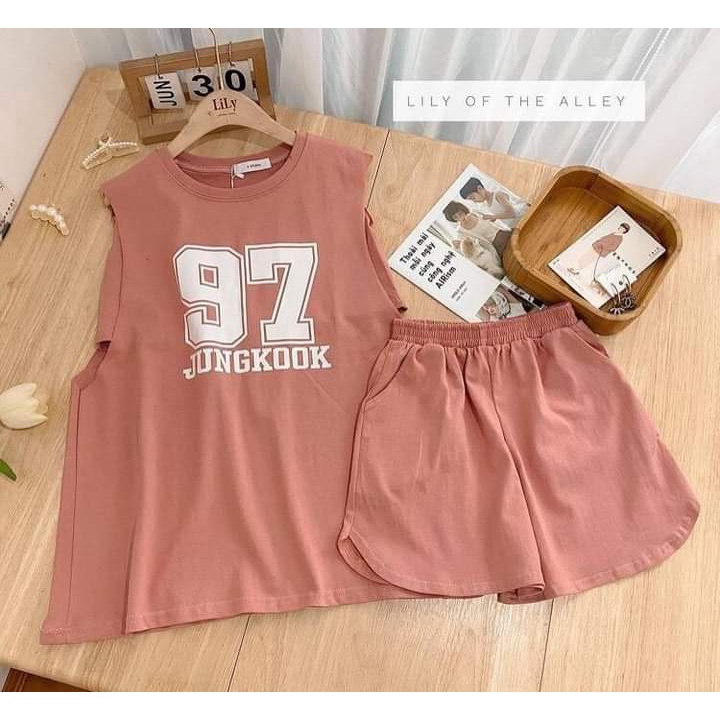 [Mã 44FASHIONSALE1 giảm 10K đơn 50K] Sét áo tanktop kèm quần đùi CaMa store M125