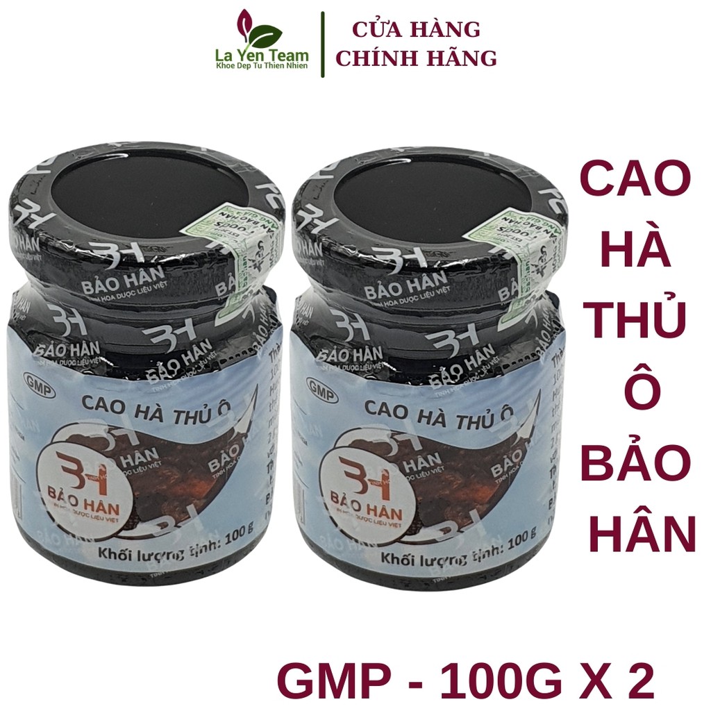 Cao Hà Thủ Ô Bảo Hân ⚡️𝐅𝐑𝐄𝐄 𝐒𝐇𝐈𝐏⚡️ Liệu Trình 2 Lọ 100g Xanh Tóc Đỏ Da Cùng La Yến Team