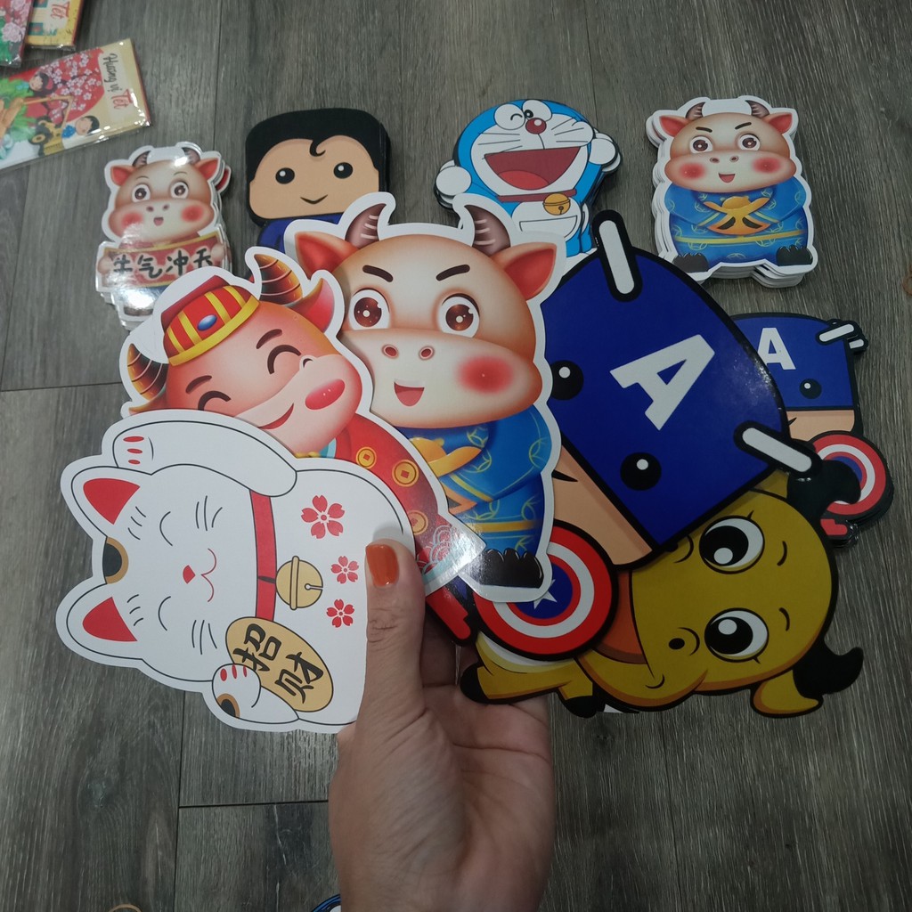 Combo lì xì Tết, Lì xì Chibi mẫu mới cute, Bao Lì xì Tết 2021 giá rẻ