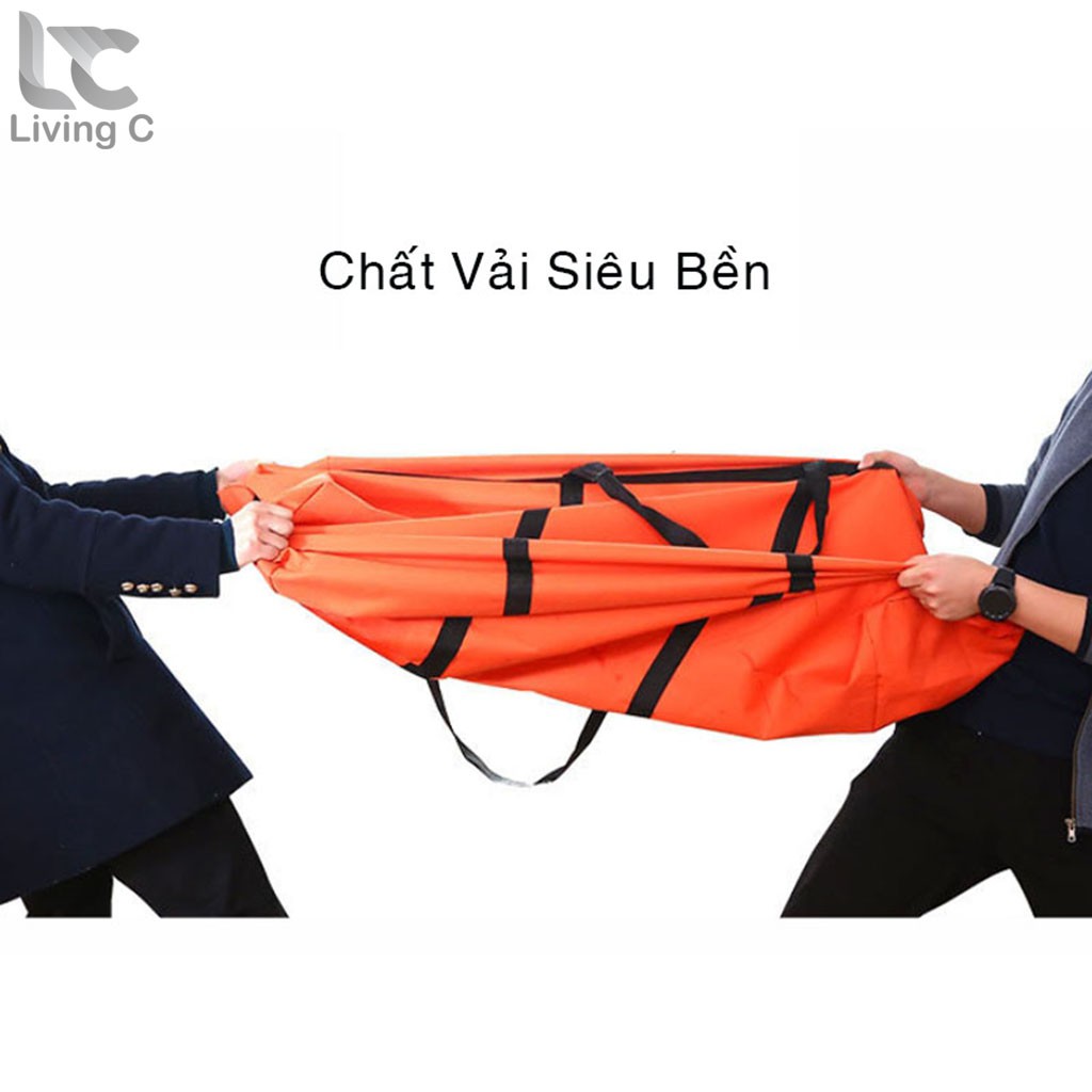 Túi du lịch lớn size to khổng lồ 120l Living C đựng đồ đa năng đựng chăn màn , quần áo , gấu bông tiện ích _TL