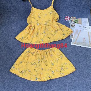 Bộ ngủ lụa ( voan ), Sét bộ 2 dây❤️bộ đùi mặc