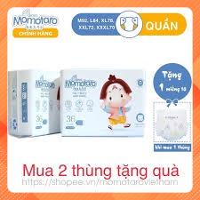 (Tặng quà)Tã bỉm dán/quần MOMOTARO chính hãng S112/M96/M92/L84/XL78/XXL72/XXXL70