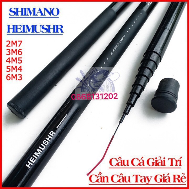 cần câu shimano giá sốc ,màu cần ngâu nhiên ( COMBO 1 Cần ,phao ,trục )