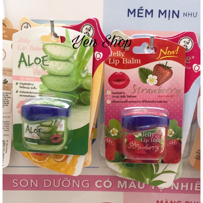 SON DUỠNG GIẢM THÂM MÔI Jelly Lip Balm Strawberry Chuẩn Thái Lan