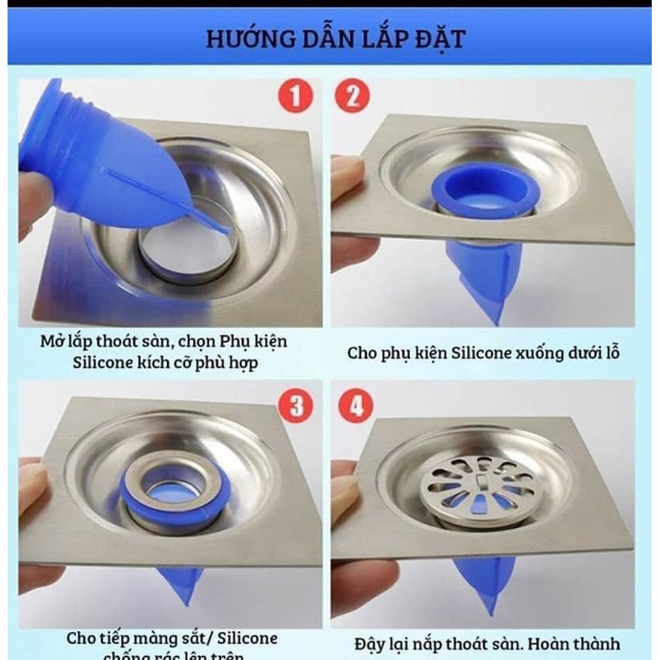 Bịt cống Silicon chống mùi hôi cống, côn trùng xâm nhập