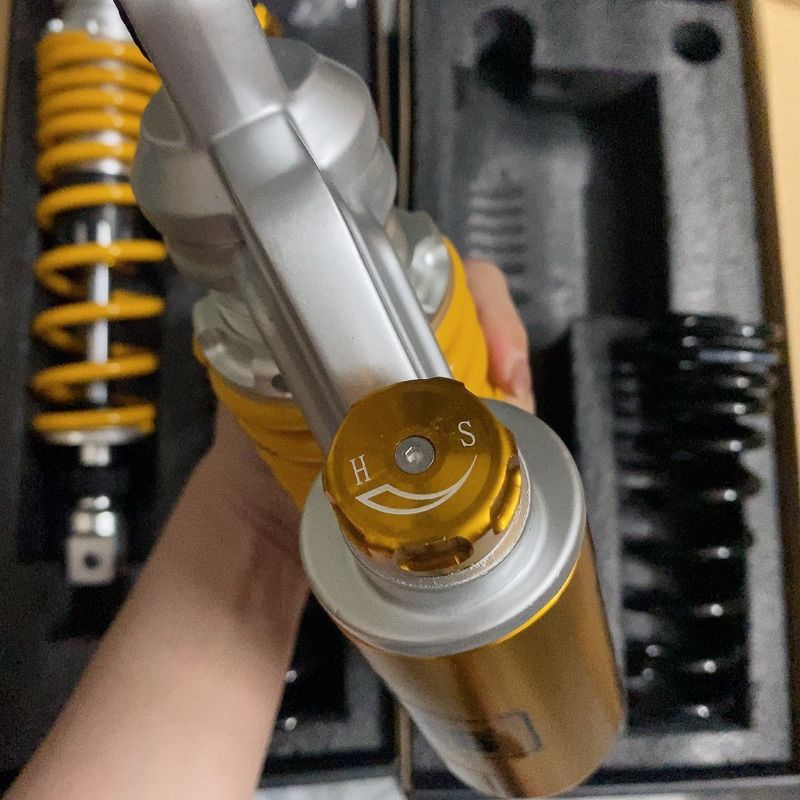 Phuộc nhún sau OHLINS bình dầu TĂNG CHỈNH THIỆT cho các xe AB  Novo 4 5 6 Impulse NVX PCX Dylan ...