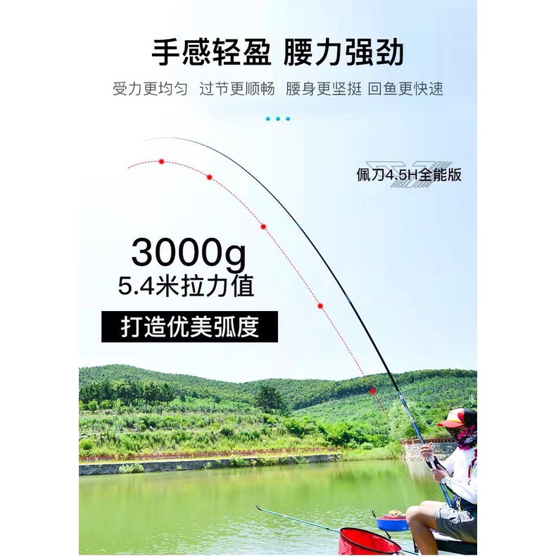 Cần Redwolf - Đao Ngọc - 4.5H-19 ( tặng ngọn )