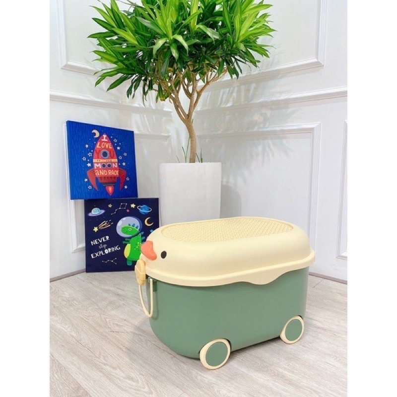 THÙNG  đựng đồ chơi cho bé có bánh xe đa năng