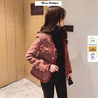 ÁO KHOÁC DẠ , ÁO DẠ NỮ ĐỎ
