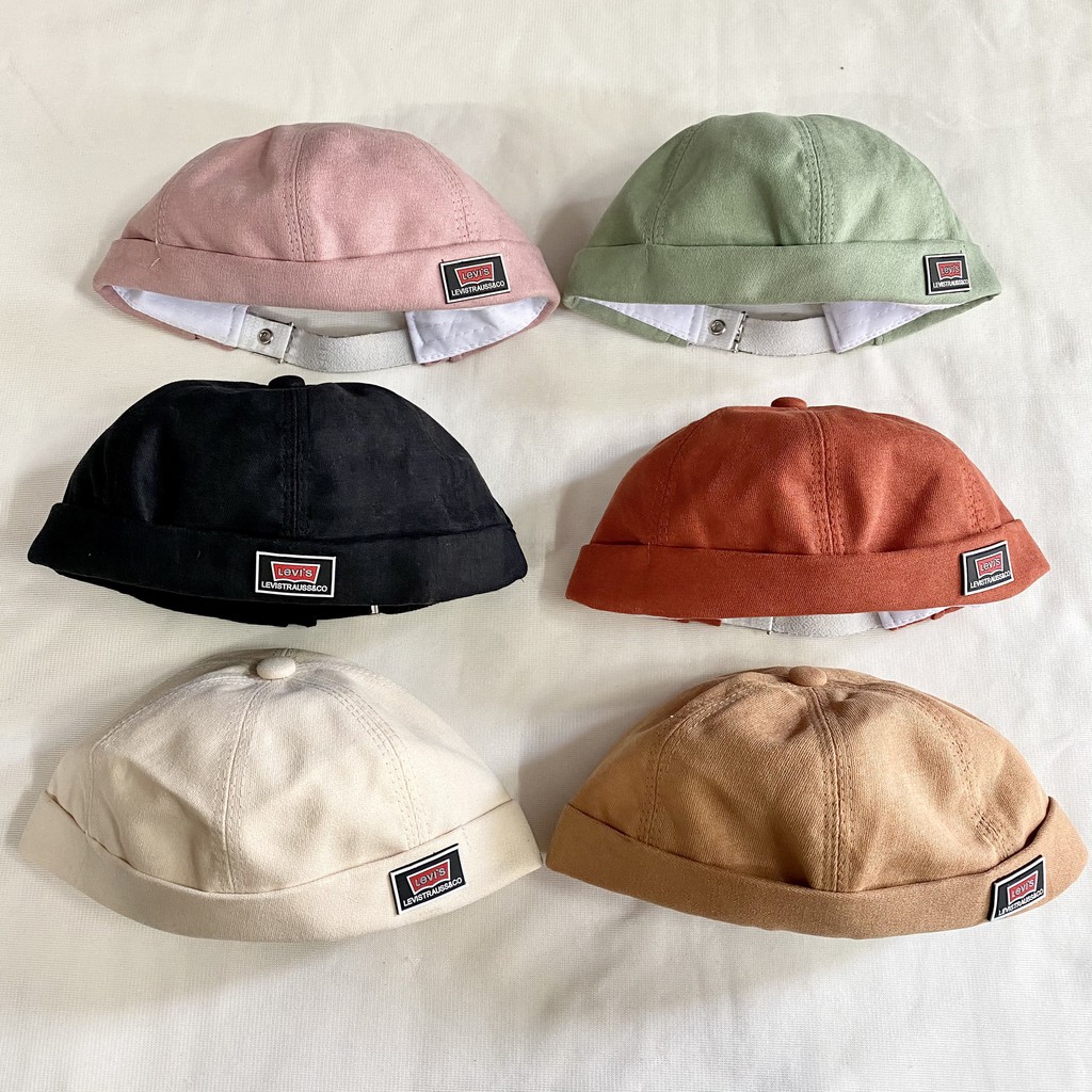 Mũ miki hat bo tròn không vành phong cách retro - Nón beanie