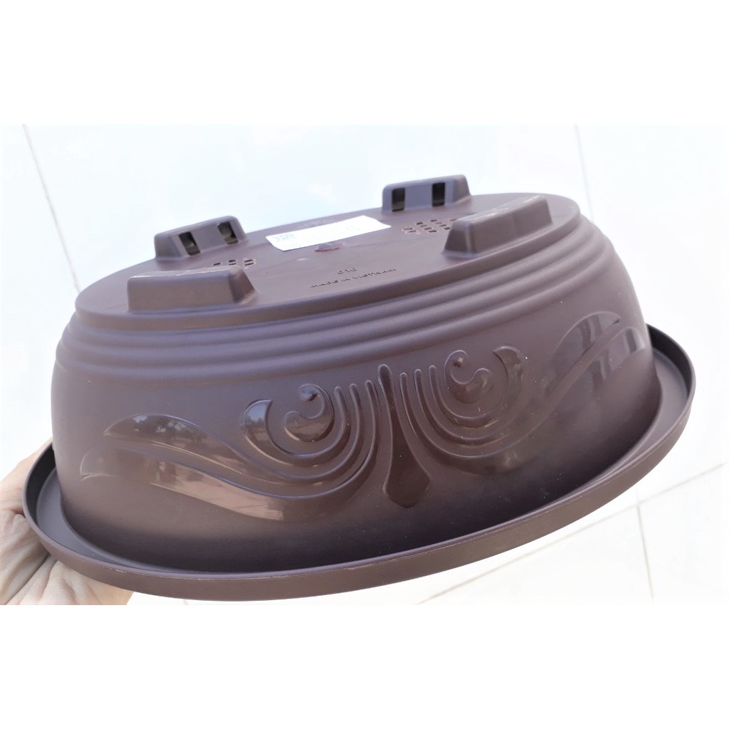 CHẬU NHỰA HÌNH OVAL TRỒNG BONSAI, CÂY HOA, NHỰA BỀN, MÀU ĐẸP