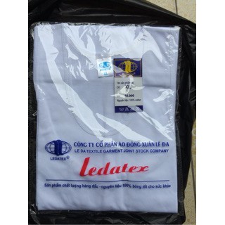 Aó thun Lót Nam LEDATEX trắng thun lạnh 3 lỗ và cộc tay chất cotton Dầy mát Đẹp Hàng Việt Nam Chất Lượng Cao.