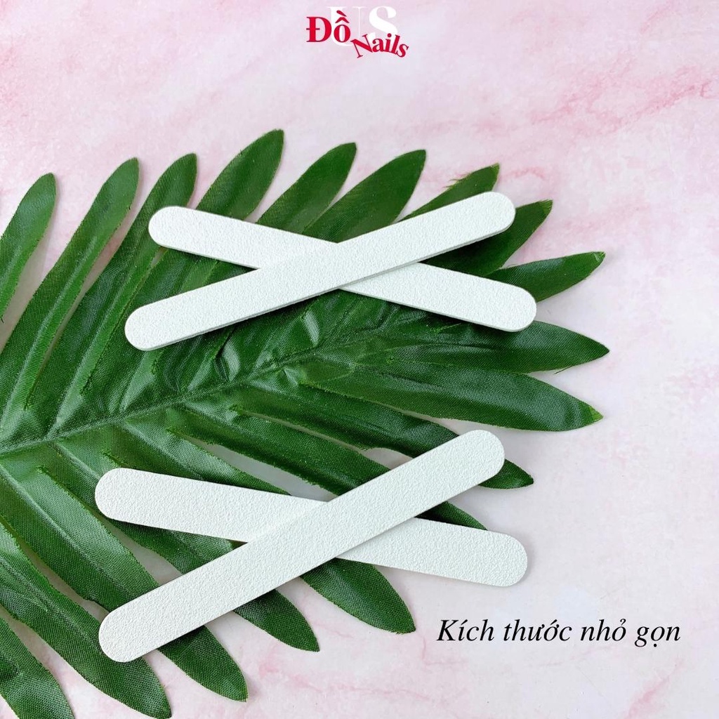 Dũa Móng Tay Mini Nhám Trắng - Dũa Nhám Trắng Dũa Nail Box Nhỏ Gọn