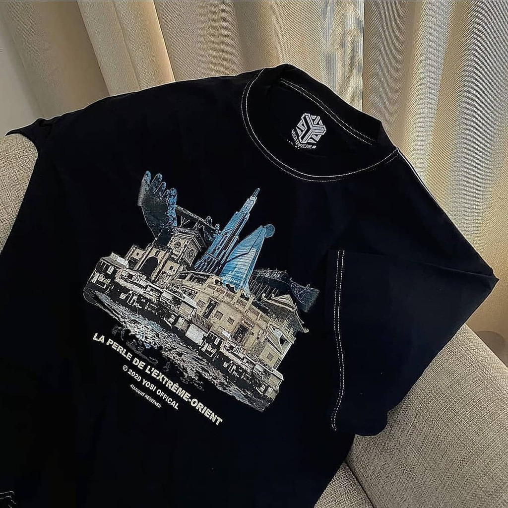 Áo Thun Yosi.club Oversize 100% Cotton VNIME - Black