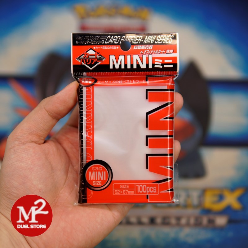 Bọc bài Yugioh KMC MINI size Fit - Trong suốt - 100 cái - Kích thước 62x87 mm