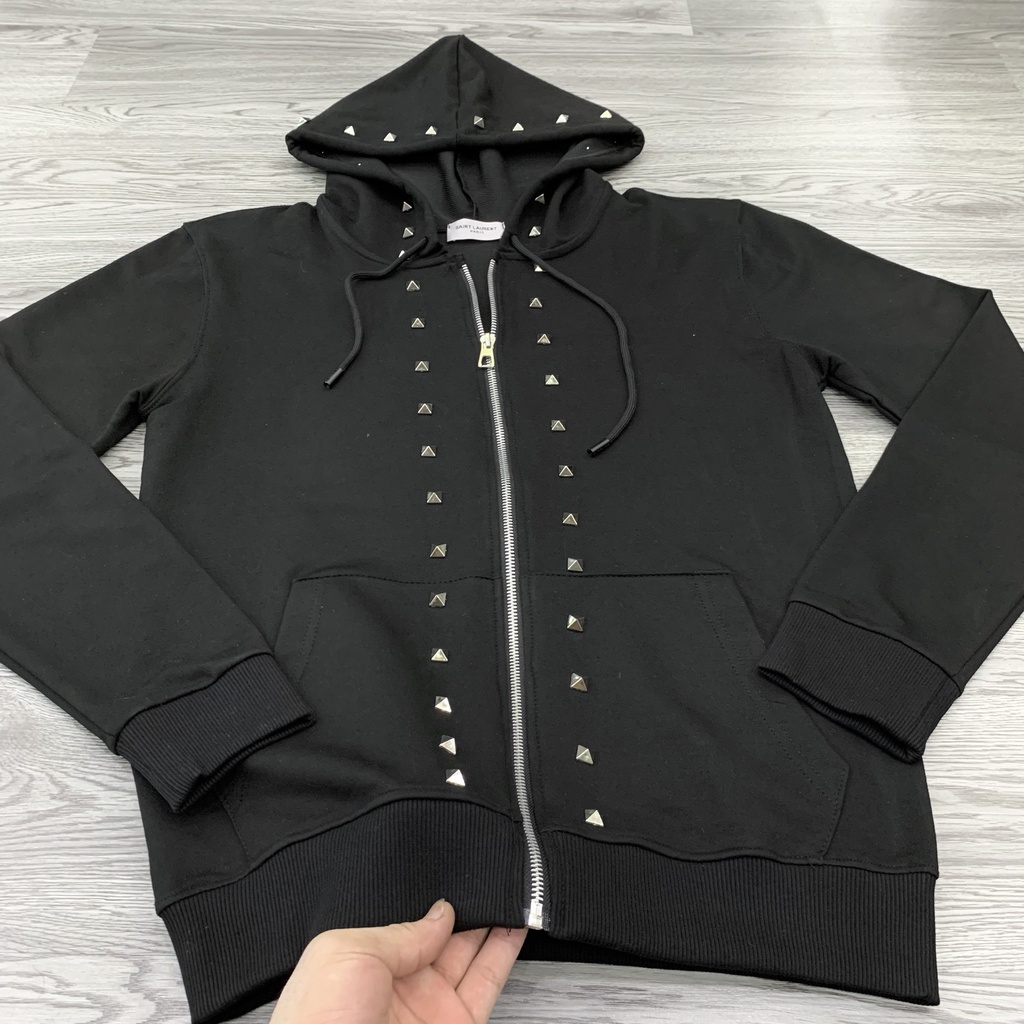 Áo khoác hoodie nam nữ VLTN tag đá chạy viền mũ khoá chất nỉ chân cua dày dặn dễ phối đồ