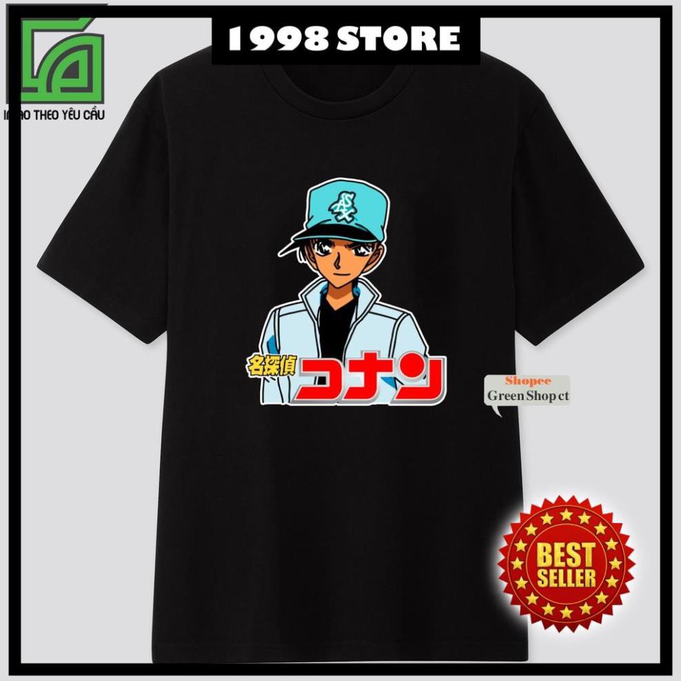 (GIÁ HỦY DIÊT) Áo Thun In Hình Heiji Hattori Vải Cotton Thái S137