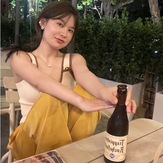 Áo ZHELIHANGFEI 2 dây dệt kim hở vai phong cách quyến rũ dành cho nữ