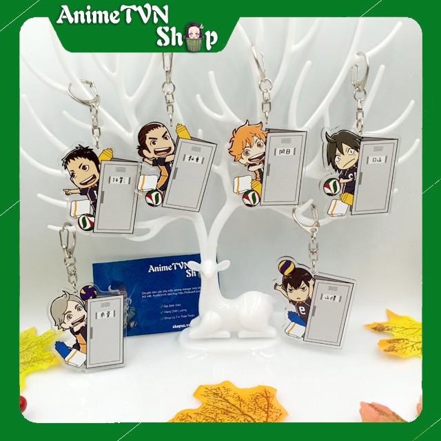 Móc khoá Mica anime/manga Haikyuu!! (Vua bóng chuyền) - Nhựa Cứng Acrylic In 2 mặt sắc nét ( ảnh thật )