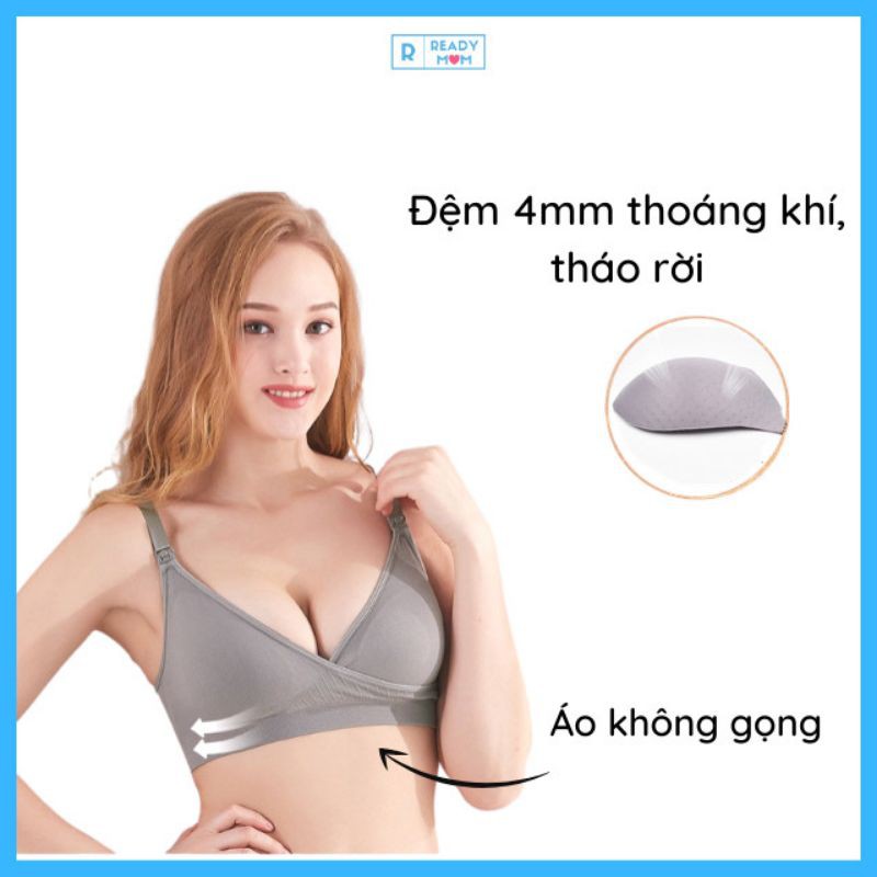 Áo Lót Bầu | Áo Ngực Cho Con Bú | Cổ Tim Không Gọng | Siêu Mềm Mại | Đẹp | Bản Lưng To | Hàng Trung Quốc | R03