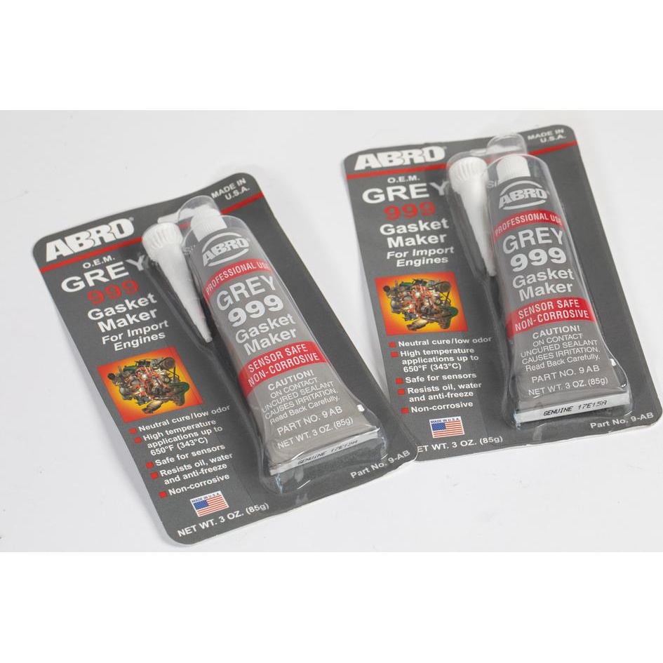 Keo ABRO GREY 999 Gasket Maker 🔥 Freeship 🔥 Keo tạo gioăng - Keo dán mặt máy màu xám Chịu Nhiệt Độ Cao