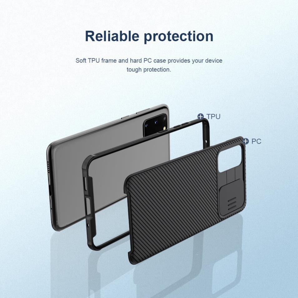 Ốp lưng chống sốc bảo vệ Camera cho Samsung Galaxy S20 / S20 Plus / S20 Ultra hiệu Nillkin Camshield - Hàng chính hãng