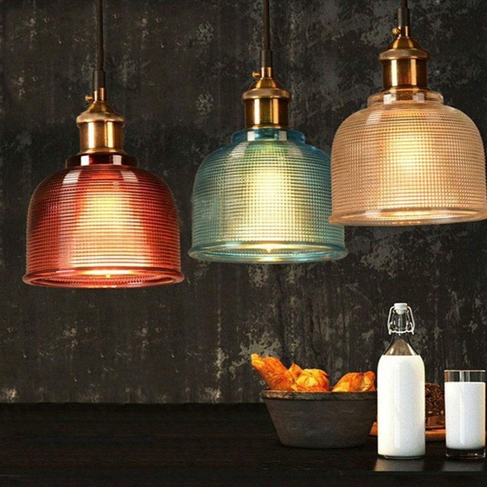 GOGOUP Đèn Treo Trần Nhà Bằng Kính Phong Cách Vintage Độc Đáo