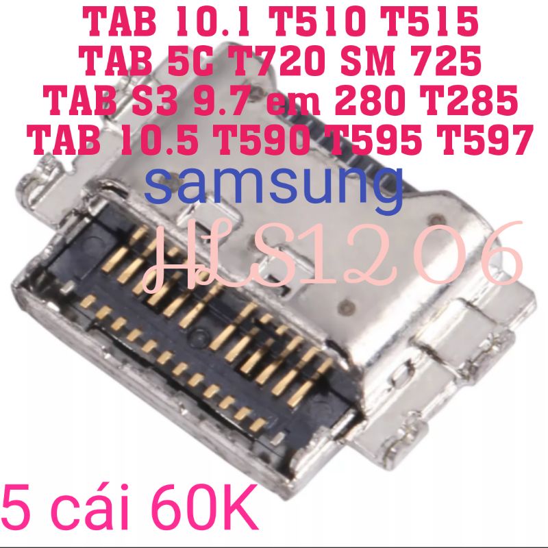 Chân sạc tab T510 T515