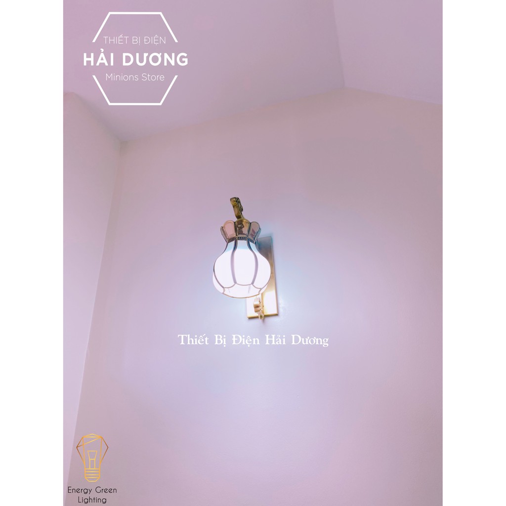 Đèn Gắn Tường Cao Cấp Đồng Nguyên Chất Trang Trí Cổ Điển B6072 - Bảo hành 12 tháng - Tặng bóng led