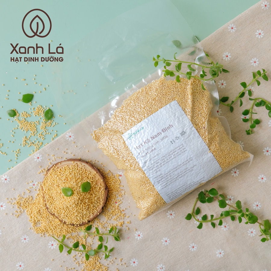 500g Hạt kê vàng thuần chủng Xanh Lá bao dẻo, đã tách vỏ, hút chân không cẩn thận | BigBuy360 - bigbuy360.vn