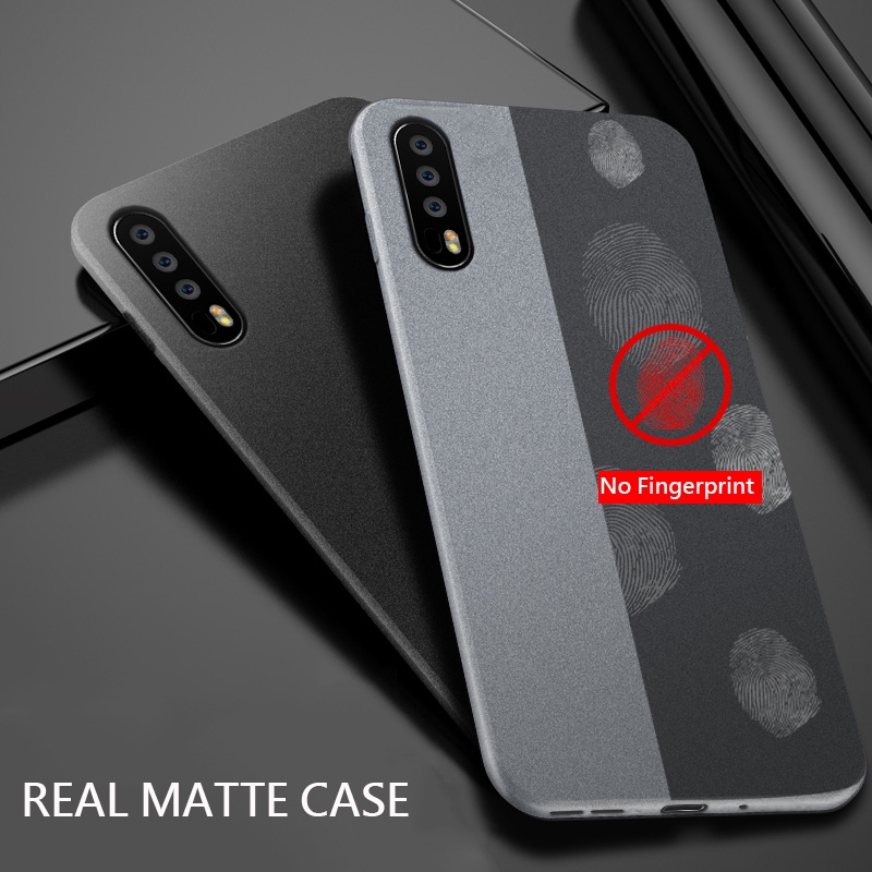 Casing Redmi Note 10 Pro Xiaomi Poco X3 NFC Mi Note 10 9 9T 8 Pro SE Lite A3 Ốp điện thoại nhựa nhám chống lưu dấu vân tay suông màu tinh tế