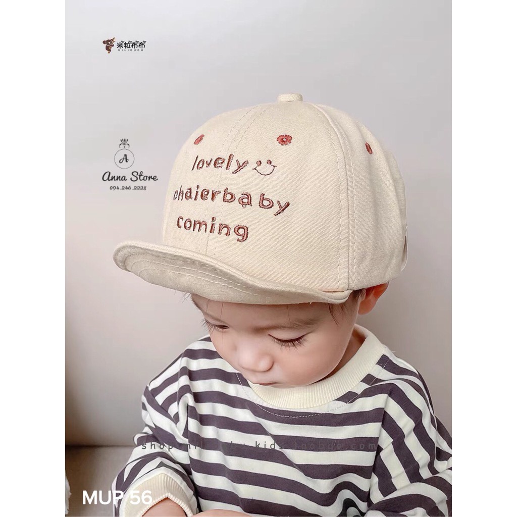 MUP 56 : Mũ lưỡi trai phong cách Hàn Quốc cho bé 46-49cm , 8m - 24m