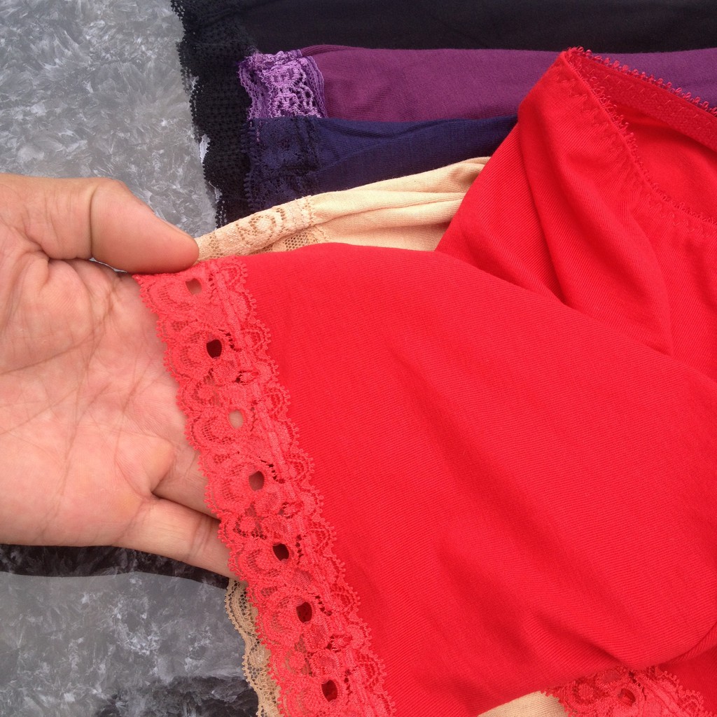 Combo 5 Quần lót đùi nữ/ Quần mặc trong váy (đầm). 3 trong 1 - Chất cotton lụa kháng khuẩn - TH Việt