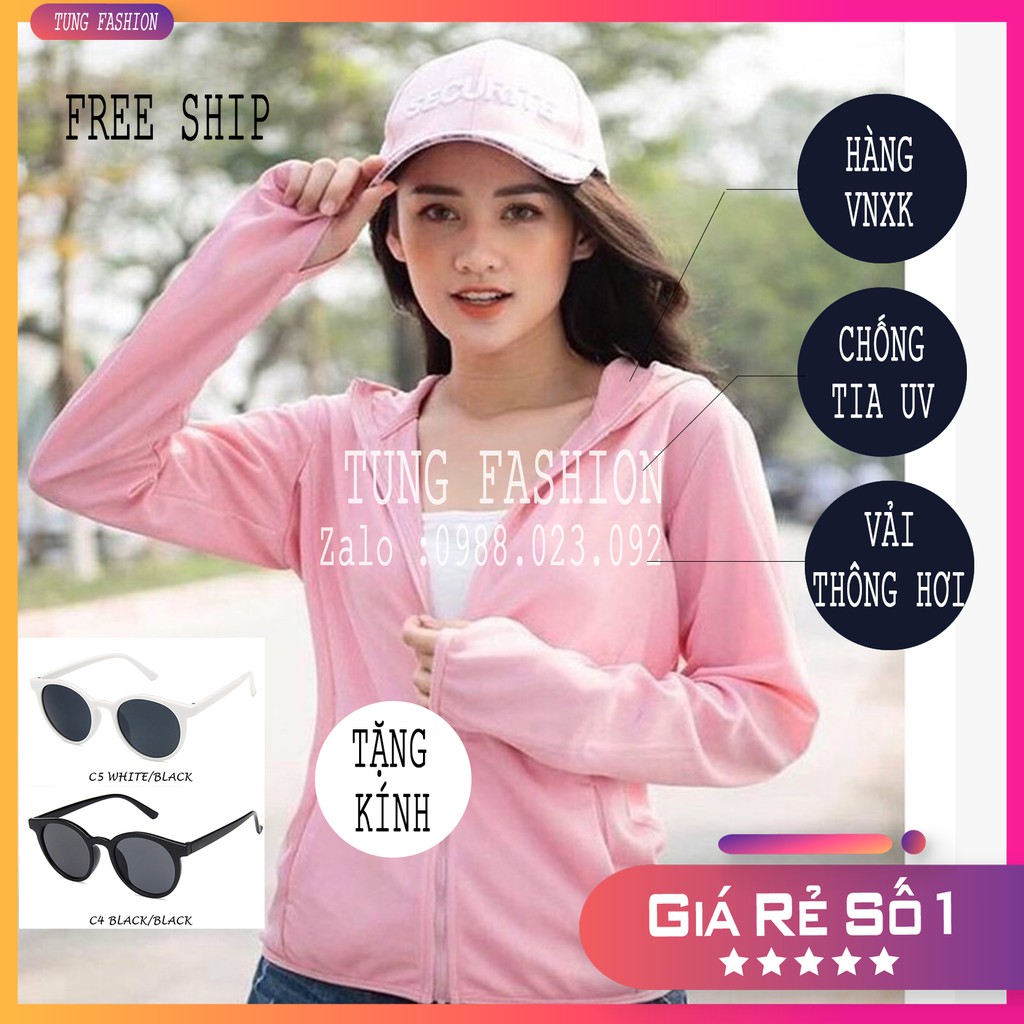Áo chống nắng cao cấp cho nữ | Chất Liệu Vải Mềm Thoáng Mát Chống Tia UV Tốt