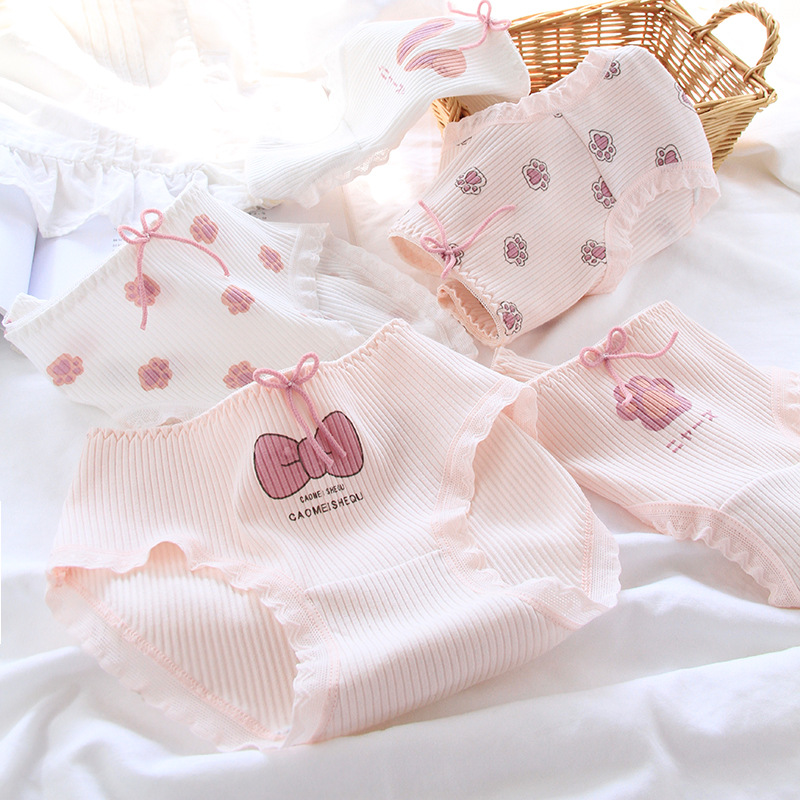 [Mã FAMAYWA giảm 10K đơn 50K] Quần Lót Nữ Cotton Bowknot Ngang Eo Thời Trang Nhật ( QL : 455 ) Hàng Loại Đẹp.