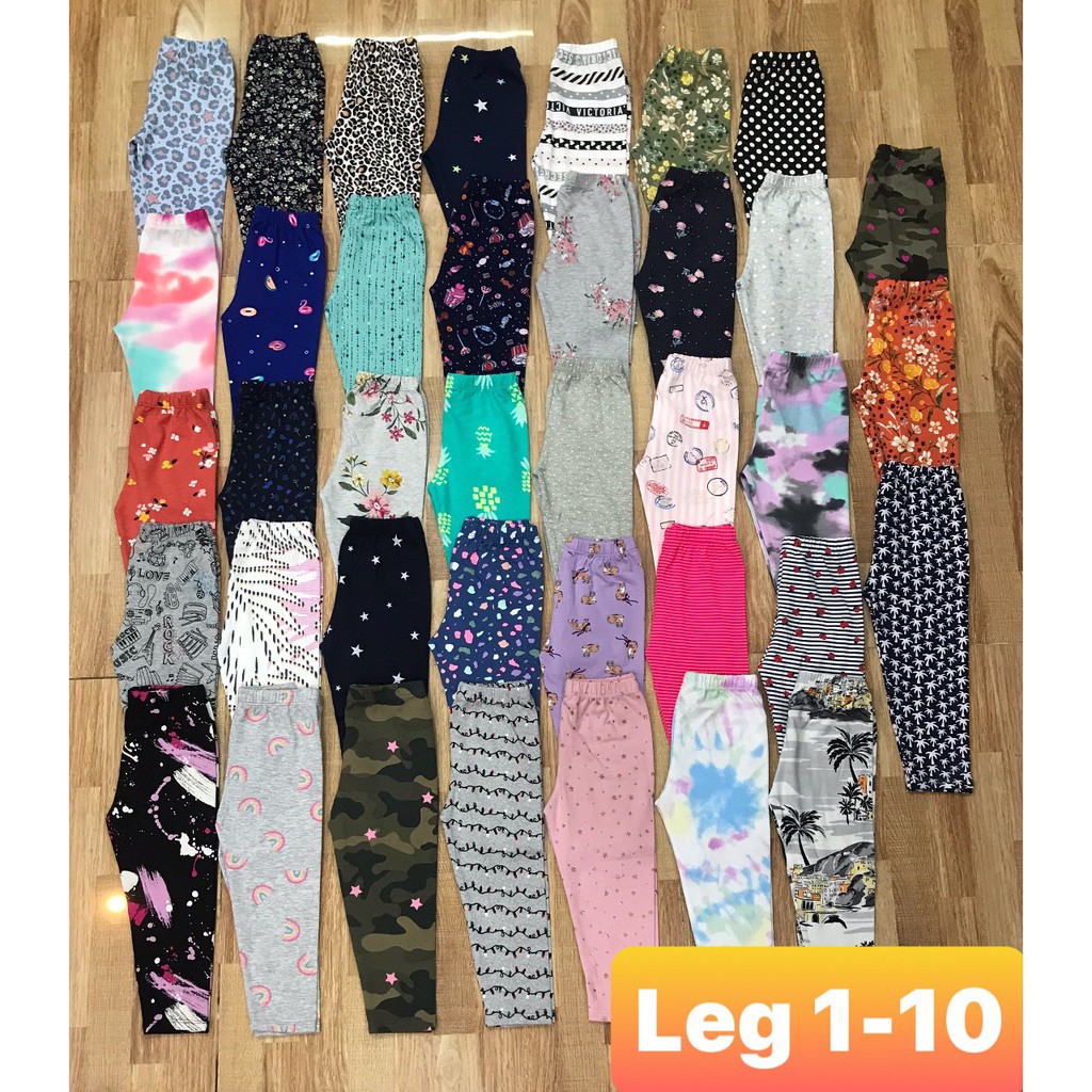 [Chọn Màu] Quần Legging Dài Gap Bé Gái (10-20kg) - Q25